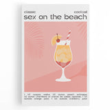 Large black and white stretched canvas featuring assorted kitchen utensils, ideal for kitchen wall art.