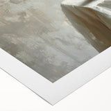 Art deco poster featuring an assortment of fruits in vibrant colors on a rolled canvas, ideal for dining room wall art.