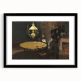 Impressionist Interior Scene - After Dinner by Claude Monet Print