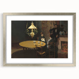 Impressionist Interior Scene - After Dinner by Claude Monet Print