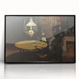 Impressionist Interior Scene - After Dinner by Claude Monet Print