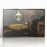 Impressionist Interior Scene - After Dinner by Claude Monet Print