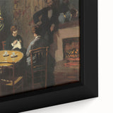 Impressionist Interior Scene - After Dinner by Claude Monet Print