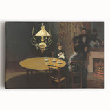 Impressionist Interior Scene - After Dinner by Claude Monet Print