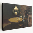 Impressionist Interior Scene - After Dinner by Claude Monet Print