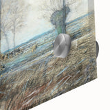 Tranquil Farm Landscape Wall Art - Soft Pastel Modern Country Decor