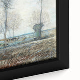 Tranquil Farm Landscape Wall Art - Soft Pastel Modern Country Decor