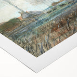 Tranquil Farm Landscape Wall Art - Soft Pastel Modern Country Decor