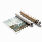 Tranquil Farm Landscape Wall Art - Soft Pastel Modern Country Decor