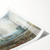 Tranquil Farm Landscape Wall Art - Soft Pastel Modern Country Decor