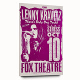 Lenny Kravitz 1990s Concert Poster – Retro Rock Wall Art Print