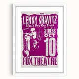 Lenny Kravitz 1990s Concert Poster – Retro Rock Wall Art Print