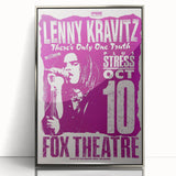 Lenny Kravitz 1990s Concert Poster – Retro Rock Wall Art Print