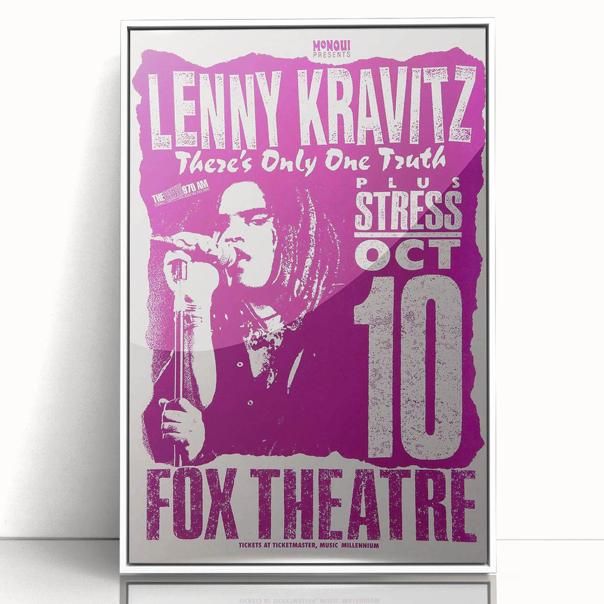 Lenny Kravitz 1990s Concert Poster – Retro Rock Wall Art Print