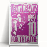 Lenny Kravitz 1990s Concert Poster – Retro Rock Wall Art Print