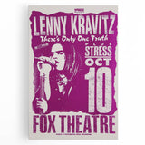 Lenny Kravitz 1990s Concert Poster – Retro Rock Wall Art Print