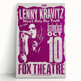 Lenny Kravitz 1990s Concert Poster – Retro Rock Wall Art Print