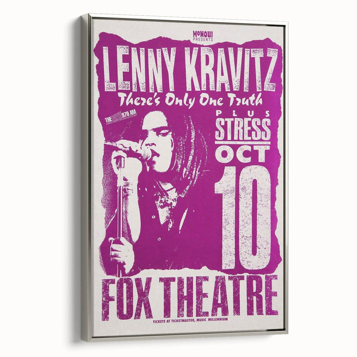 Lenny Kravitz 1990s Concert Poster – Retro Rock Wall Art Print