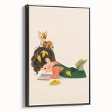 Cozy Reading Time Girls Room Wall Art – Kids Room Art Print