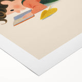 Cozy Reading Time Girls Room Wall Art – Kids Room Art Print