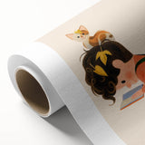 Cozy Reading Time Girls Room Wall Art – Kids Room Art Print