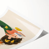 Cozy Reading Time Girls Room Wall Art – Kids Room Art Print