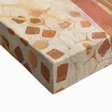 Black and white landscape art painting on large stretched canvas, depicting a serene autumn scene.