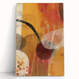 Black and white abstract portrayal of autumn trees on large stretched canvas, ideal for kitchen or bedroom wall art.