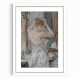 Abstract figurative framed artwork with a white mat, showcasing vibrant colors and dynamic shapes, perfect for modern home decor. Ideal for art enthusiasts seeking a statement piece.