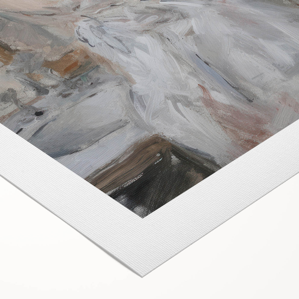 Abstract figurative wall art on rolled canvas showcasing vibrant colors and dynamic shapes, emphasizing modern artistic expression. Perfect for home decor enhancement.