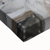 Close-up of an abstract figurative stretched canvas showcasing vibrant colors and intricate textures, perfect for modern home decor or art enthusiasts. Ideal for adding a unique artistic touch to living spaces.