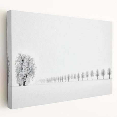 Abstract landscape stretched canvas art showcasing vibrant colors and fluid shapes, ideal for modern decor. The side view highlights its textured surface and gallery-ready edges, making it a striking addition to any room.