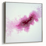 Contemporary Abstract Canvas – Fuchsia and Plum Bubble Art