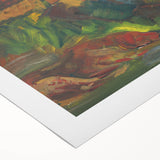 Expressionist Art - Resting Hunter with Two Reclining Men