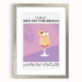 Abstract textured art print with vibrant orange and yellow hues on a silver-framed mat, ideal for bedroom wall decor.