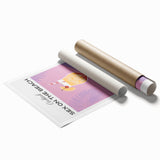 Extra large rolled print featuring vibrant floral art in pastel shades, ideal for classy bathroom or large living room decor.