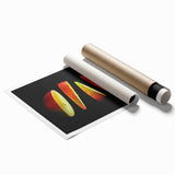 Extra-large rolled canvas print featuring an assortment of vibrant fruits in a realistic style.