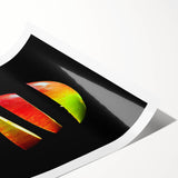 Extra large wall art featuring line art flowers in black on white, rolled canvas, suitable for large living room spaces.