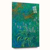Impressionist Garden Wall Art - Monet’s Vibrant Irises Floral Print