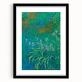 Impressionist Garden Wall Art - Monet’s Vibrant Irises Floral Print