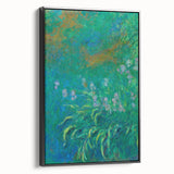 Impressionist Garden Wall Art - Monet’s Vibrant Irises Floral Print