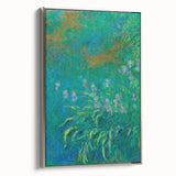 Impressionist Garden Wall Art - Monet’s Vibrant Irises Floral Print