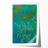 Impressionist Garden Wall Art - Monet’s Vibrant Irises Floral Print
