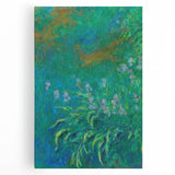 Impressionist Garden Wall Art - Monet’s Vibrant Irises Floral Print