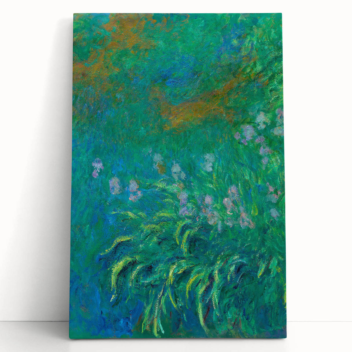 Impressionist Garden Wall Art - Monet’s Vibrant Irises Floral Print