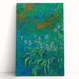Impressionist Garden Wall Art - Monet’s Vibrant Irises Floral Print