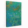 Impressionist Garden Wall Art - Monet’s Vibrant Irises Floral Print