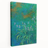 Impressionist Garden Wall Art - Monet’s Vibrant Irises Floral Print