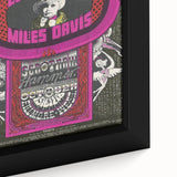 Leon Russell & Miles Davis 1970s Concert Poster – Vintage Rock Art