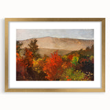 Realism Art Print - Autumn Treetops by Winslow Homer, Fall Landscape